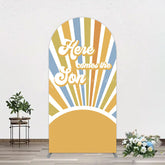 Lofaris Groovy Here Comes The Son Baby Shower Arch Backdrop
